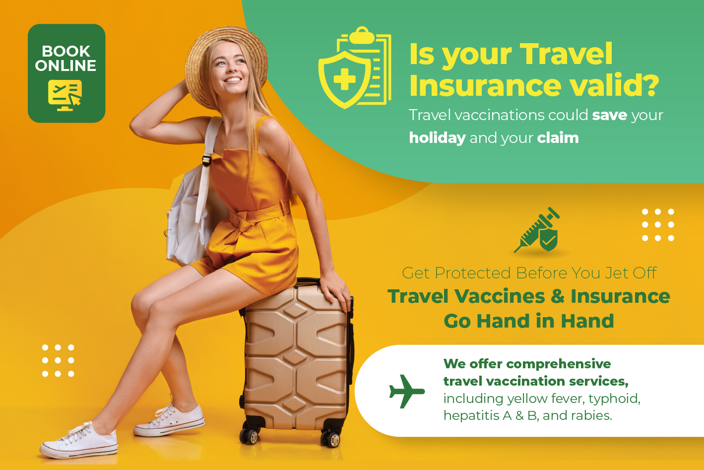 travel insurance and travel vaccines winter holiday